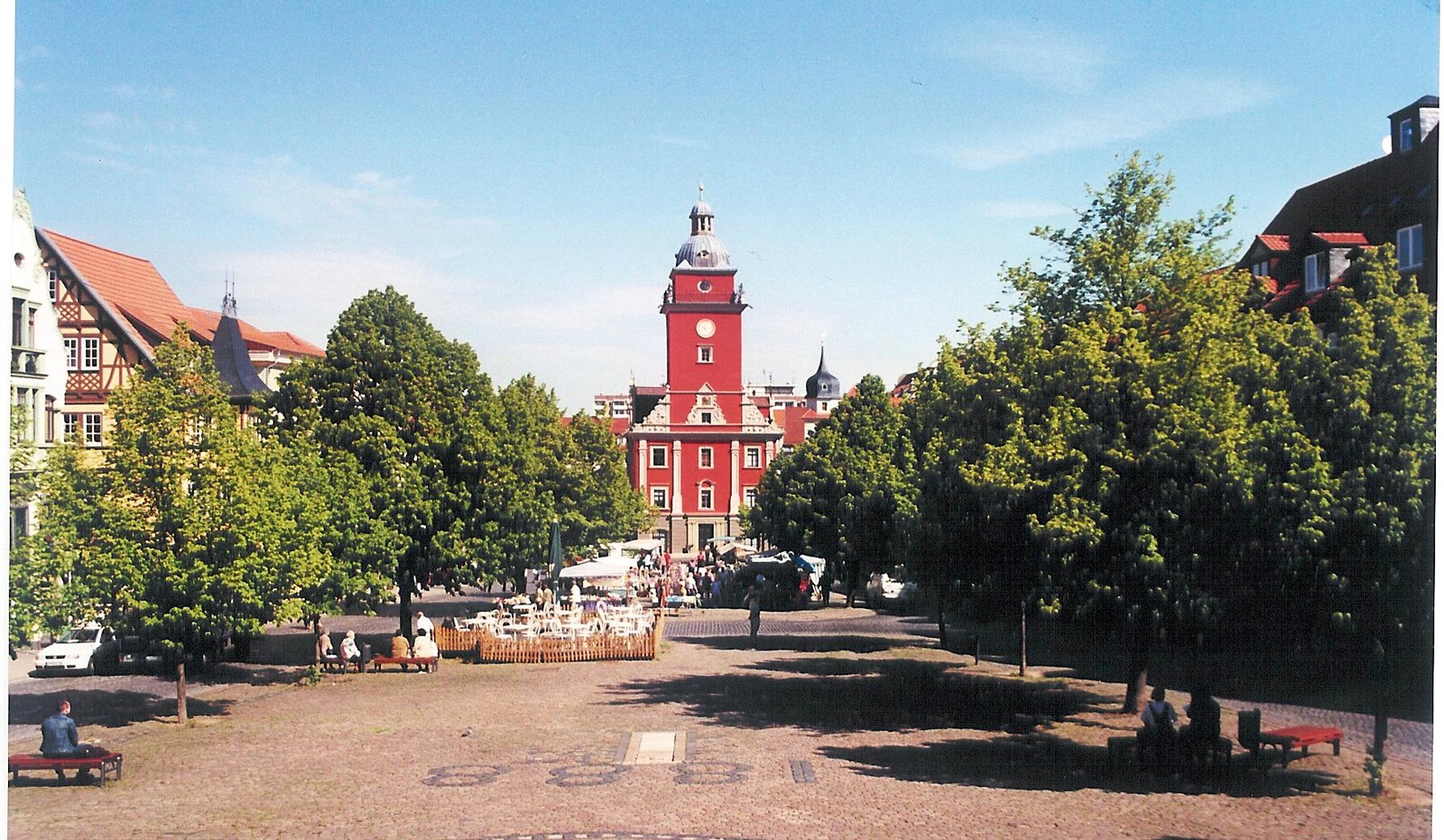 Gotha, Hauptmarkt, von Süden gesehen